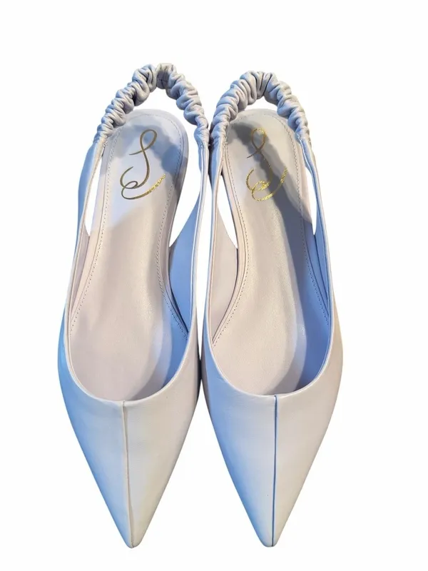 Sam Edelman Misty Lilac Pointed Toe Leather Slingback Flat Shoes(Size 8.5M) - Image 2