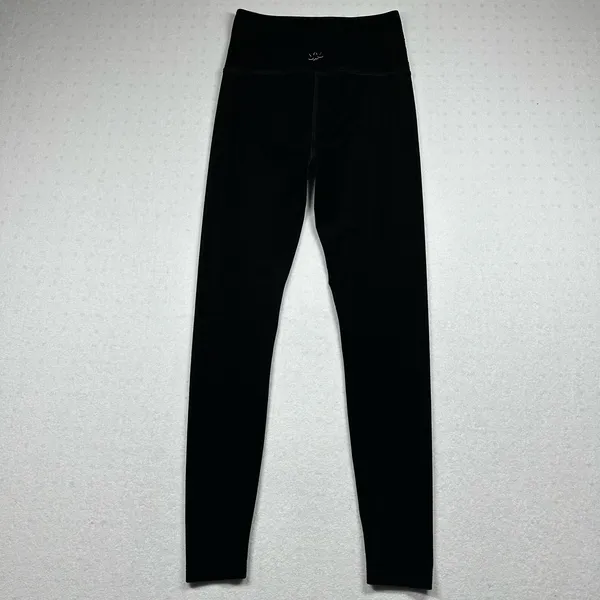 Beyond Yoga Velvet Velour Leggings Women’s Medium Black High Rise Stretch Yoga - Image 2