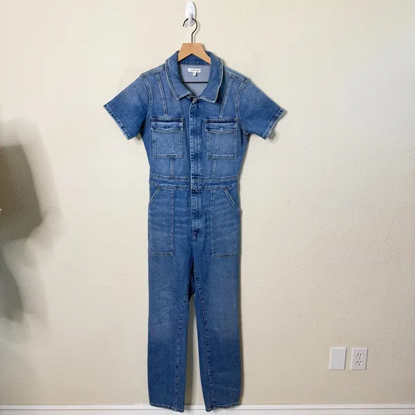 Good American Fit for Success Jumpsuit‎ in Blue274 Womens Size 1 / US M - Image 9