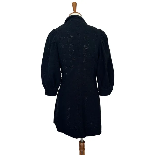Hofmann Copenhagen Black Mini Cocktail Dress XS Designer Lace Party Wrap $480 - Image 6
