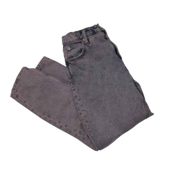 Gap Mom Jeans‎ New Purple Acid Wash High Rise Cropped 2/26 Grunge Casual Denim - Image 8