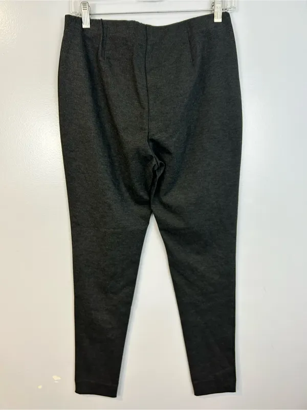 NWT J. Jill Grey Ponte Pull On Stretch Pants Leggings Elastic Waist Size Medium - Image 3