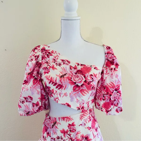 Hello Molly // Sweetest Kind Pink Floral Mini Dress - Image 6
