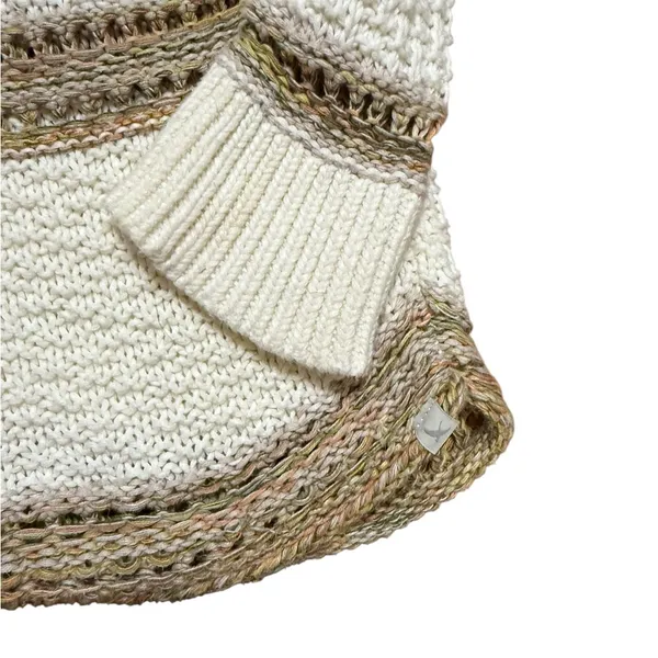 Eddie Bauer Open Chunky‎ Knit Sweater Boho Coastal Chic Pullover Sz L Oversized - Image 9