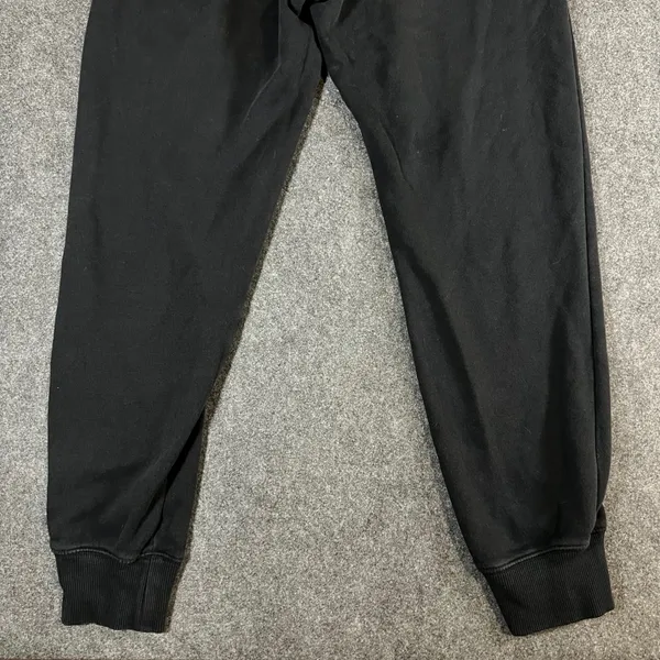 Nike Women Fleece Joggers Black Sweatpants Small Embroidered Swoosh Logo Pockets - Image 13