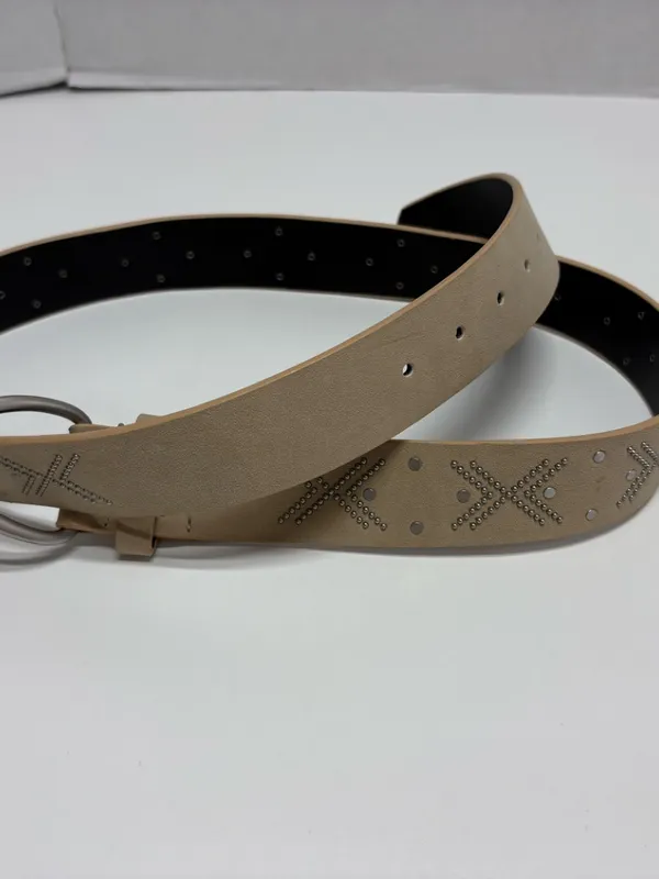 Universal Threads Ladies Studded Beige Belt - Long (49") - Image 4