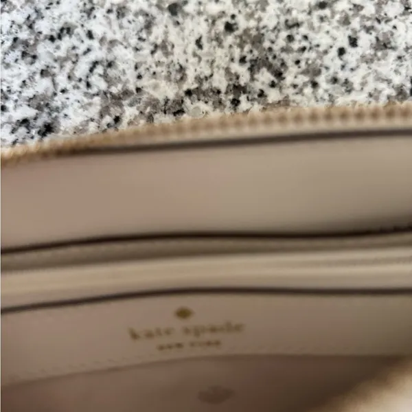 Kate Spade White and Brown Crossbody Bag - Image 3