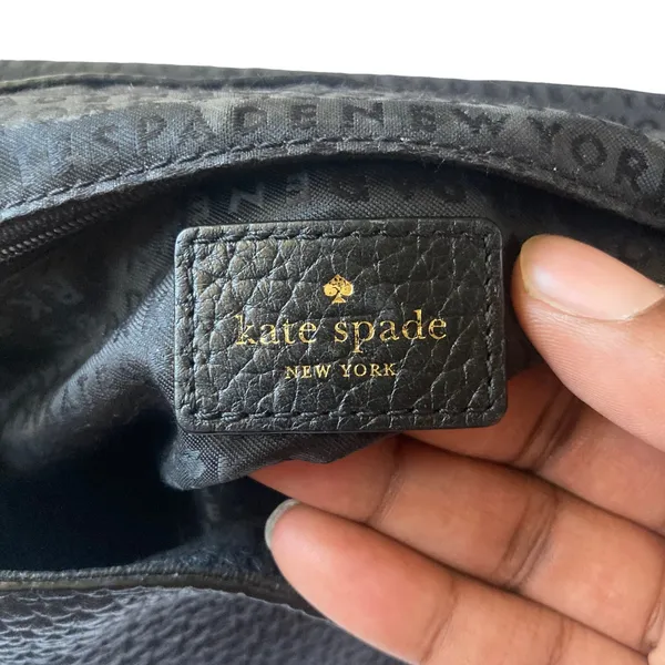 Kate Spade Jamison Everett Way Black Pebbled Leather Backpack - Image 10