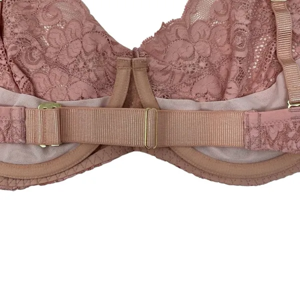 We Are HAH Hook Up Balconette Bra Size‎ DD Band 32-40 Lace Dusty Rose Underwire - Image 8