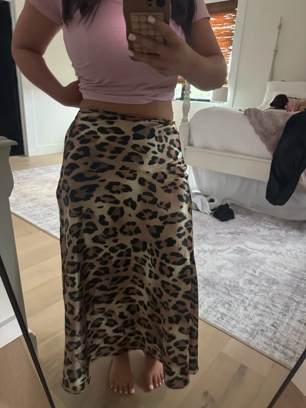 Cheetah silk skirt Multiple - Image 2