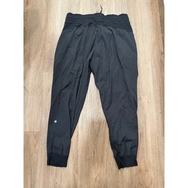 Lululemon Dance Studio Jogger Black Size 14 Lightweight Tapered Athletic‎ Pants - Image 3