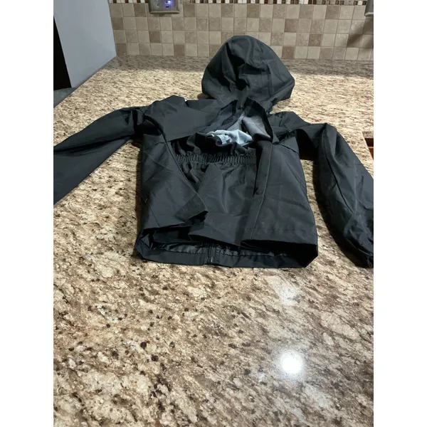 Weatherproof Women's Medium Black Waterproof Hooded Rain Jacket NWT - Image 14