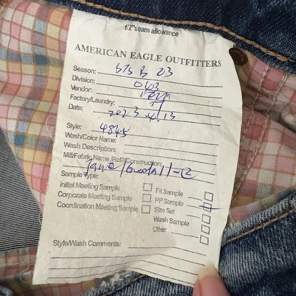 American Eagle strigid super high‎ rise ankle straight jeans SAMPLE Size 8 EUC - Image 12