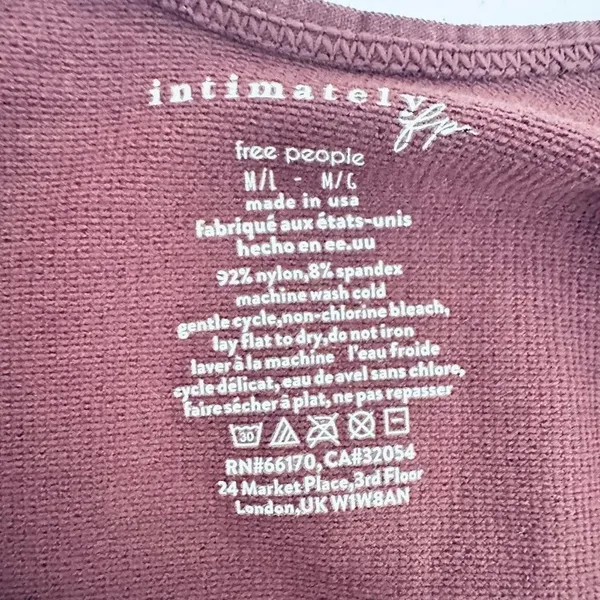 FP Free People MOVEMENT Biker Short One‎ Piece Size M/L Burgundy Sexy Active Gym - Image 6
