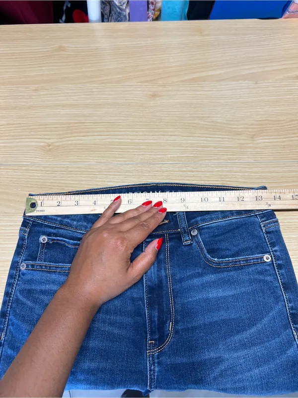 American Eagle Outfitters High-Rise‎ Flare Jeans - Medium Blue - Image 12