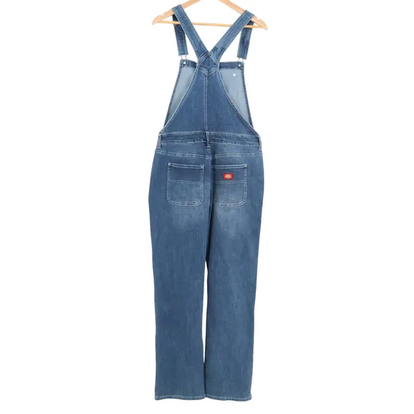 Dickies Denim Bib Overalls Womens Button Front Workwear Farmer Gorp Size XL - Image 2