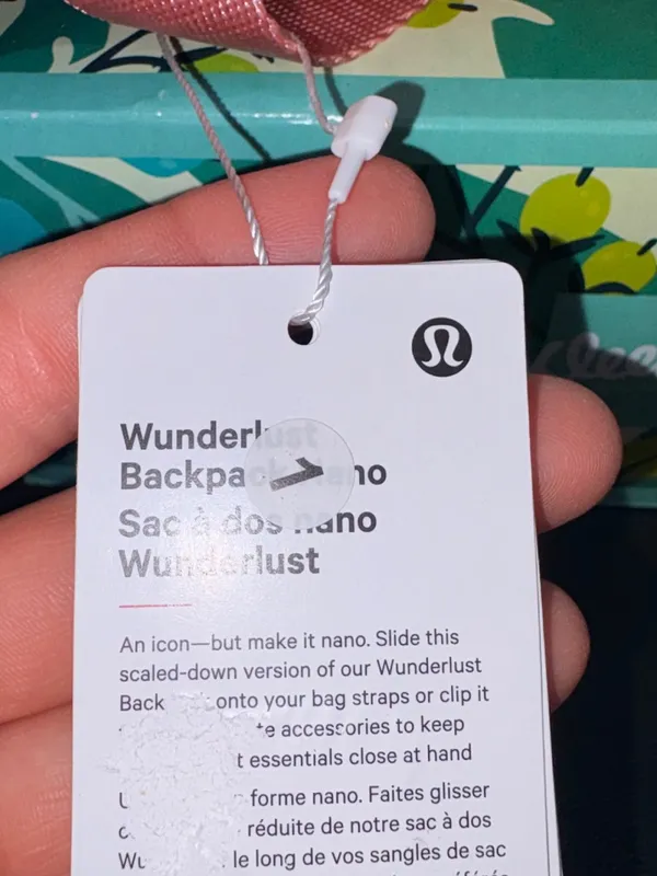 Lululemon Wunderlust Nano Backpack New With Tags SOLD OUT Tea Rose and Gold - Image 5