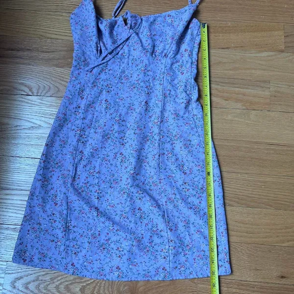 Brandy Melville Lilac Floral Mini Dress Fairycore Coquette Romantic Fits Sz S - Image 8