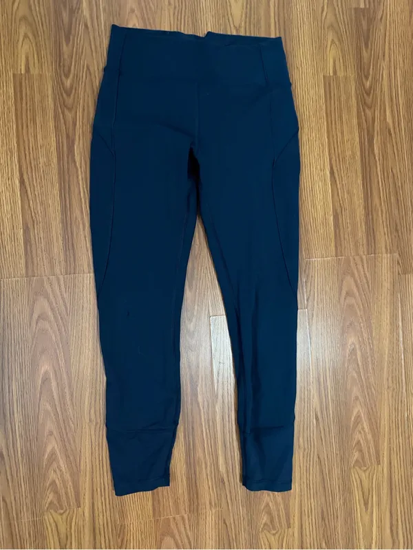 Lululemon Invigorate High Rise Navy Athletic Yoga Running Leggings 8 - Image 2