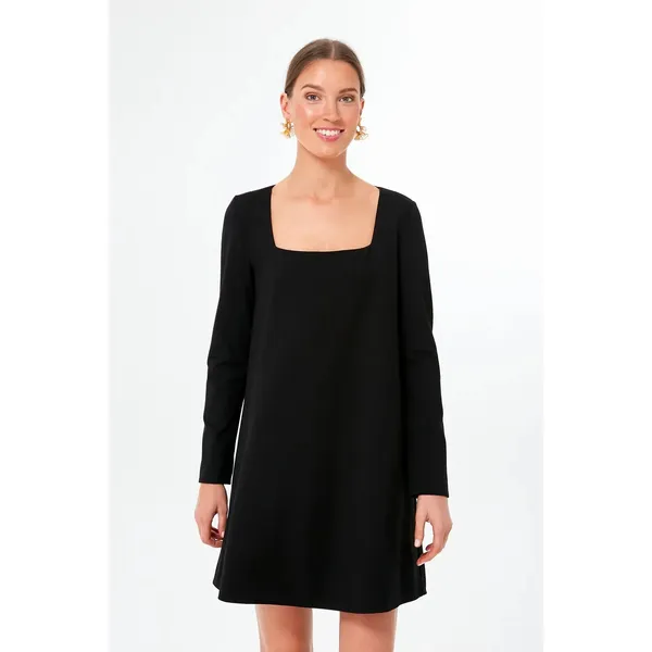 Tuckernuck Black Middleton‎ Long Sleeve Square Neck Dress Size XS - Image 2