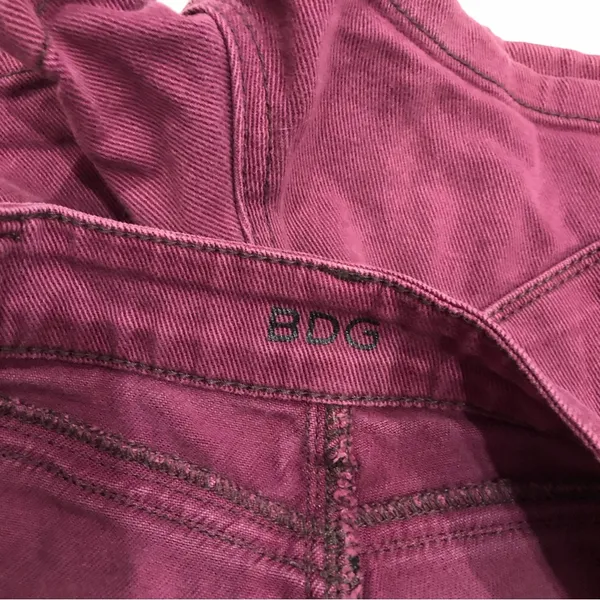 BDG Erin High Rise‎ 5 Pocket Shortie Shorts Purple 25 - Image 10
