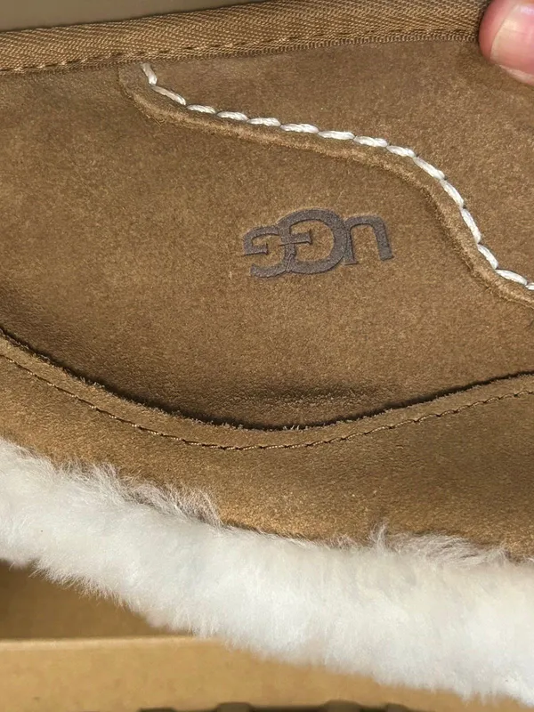 UGG Ansley Parc chestnut wool winter slippers loafers shoes women’s 7 new - Image 7
