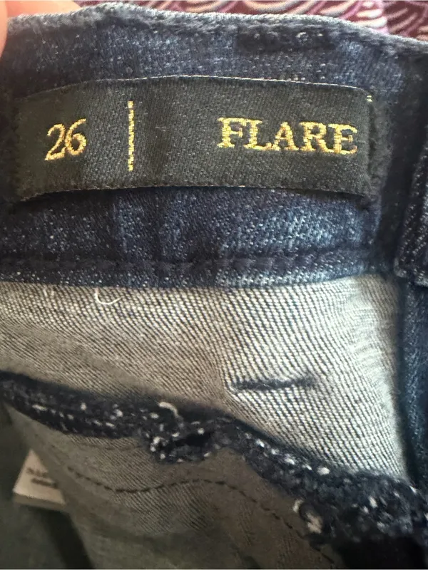 NWT Juicy Couture Black Label high rise flare dark wash jeans size 26 - Image 7