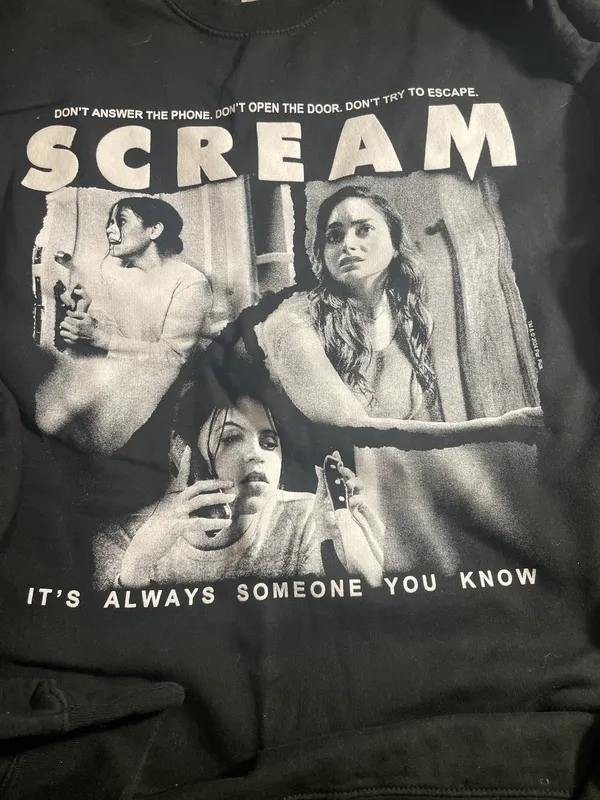 Scream Crewneck Black Size L - Image 2