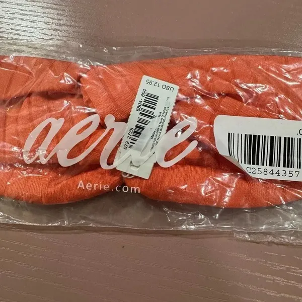 🏈 New Aerie Orange Wrap Headband - Image 3