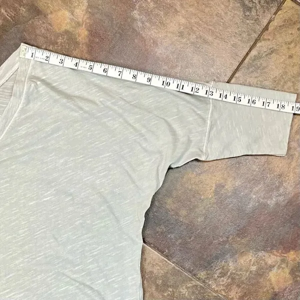 American Eagle Outfitters Gray V-neck Dolman 3/4 Sleeve Top XL - Image 6