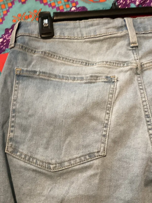 Old Navy Light Blue Denim Bermuda Shorts - Image 3