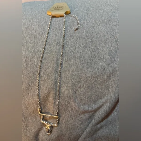 Arizona Jean Company Silver Bull Pendant Necklace - Image 4