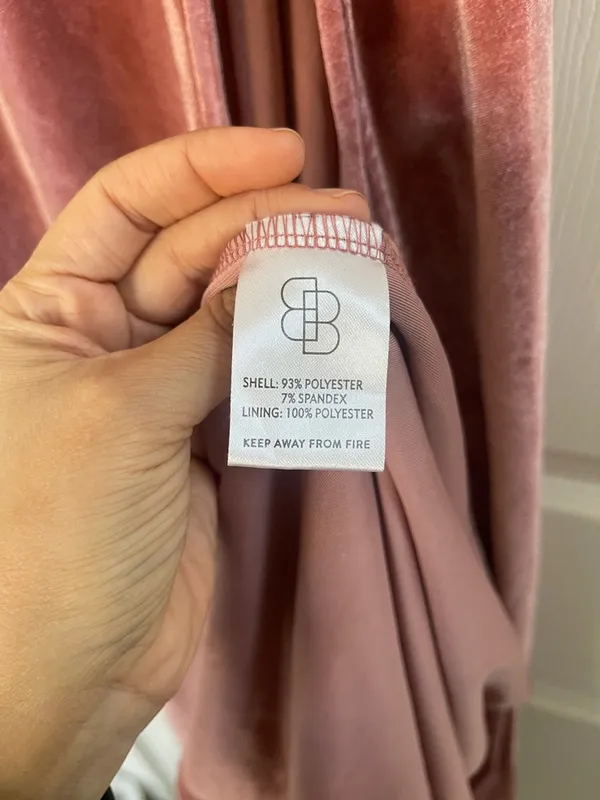 Women’s Baltic Born Meghan Velvet True Wrap Maxi Dress Pink Mauve Size M - Image 6