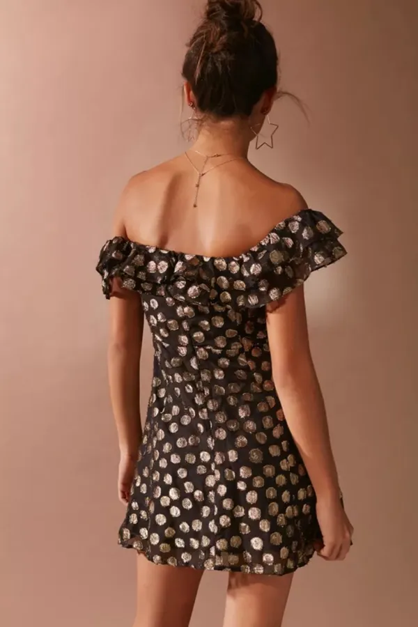 For Love & Lemons Lottie Ruffle Mini Dress - Image 2