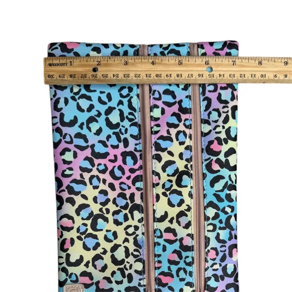 NWT Peachy Keen Versi Bag Neon Leopard Print Wristlet Pouch - Image 10