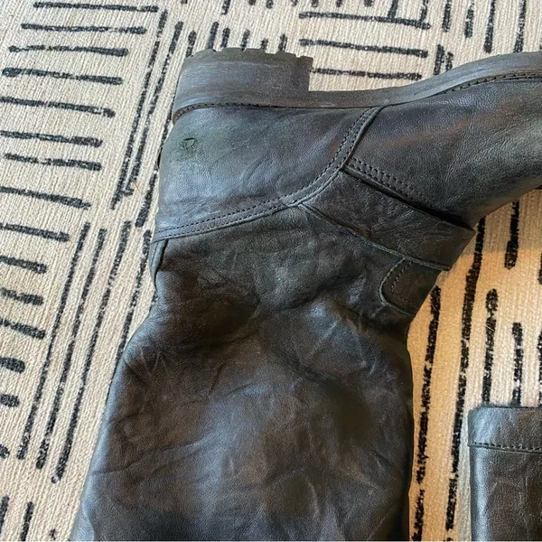 Jimmy Choo Archival Biker Leather Buckle Moto Boots EU 40.5 - Image 8