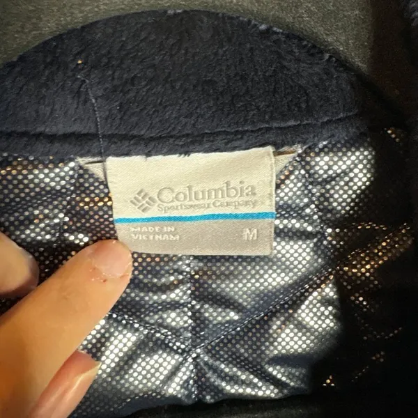 Columbia navy blue Omni Heat winter coat - Image 3