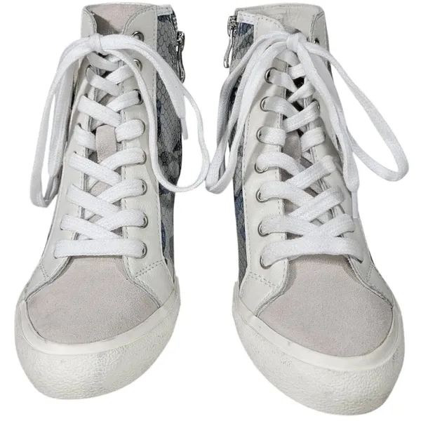 Vintage Havana Women's High Top Heeled Fashion Sneakers Camo Multi Size‎ 5.5 - Image 2