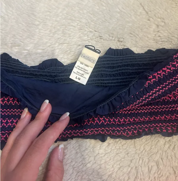 l*space Coral and Navy Bikini Set - Image 3