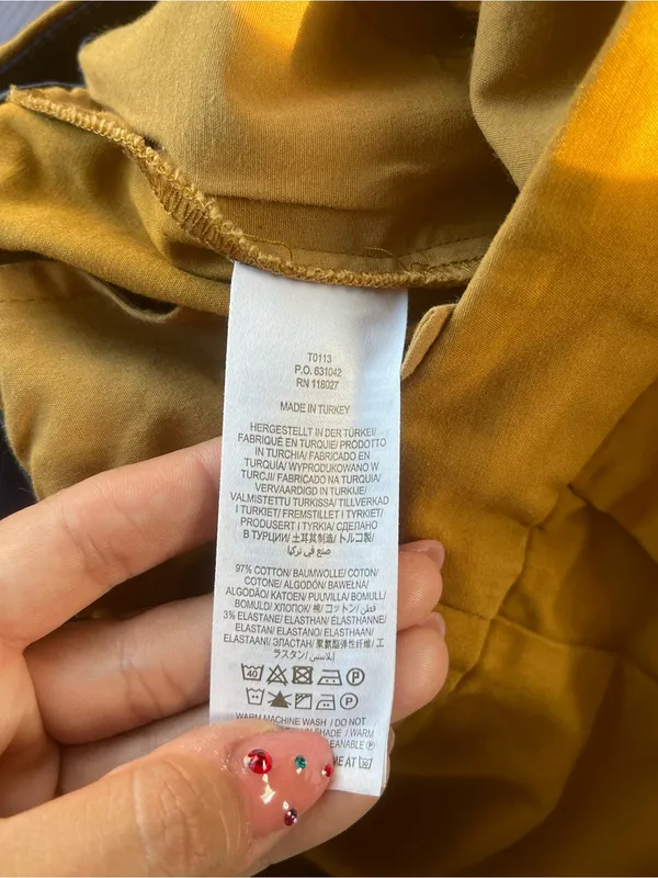 Boden Straight-Leg Pants in Mustard - Image 4