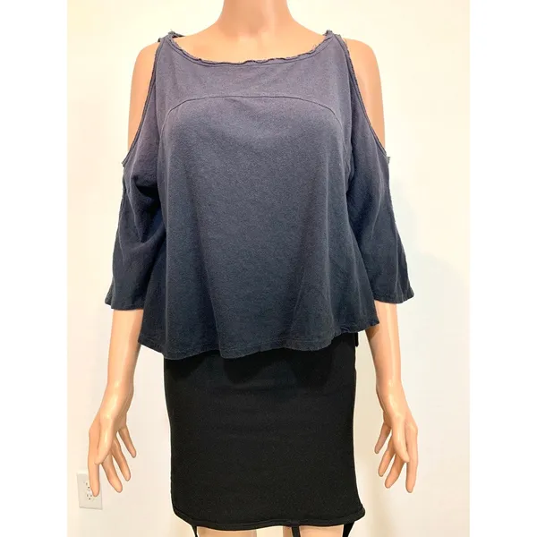 We the Free People XS Lily ombre dip dye cold shoulder tee top TB2 3407 - Image 11
