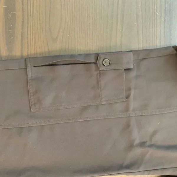 ZARA‎ Women Cargo Pants Black XL Wide Leg Utility Pocket High Waisted - Image 14