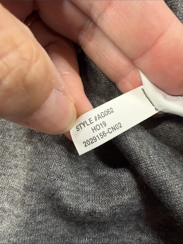J. Crew NWT Heather Gray Silver Metallic Lurex Mock Neck Puff Long Sleeve Top - Image 8