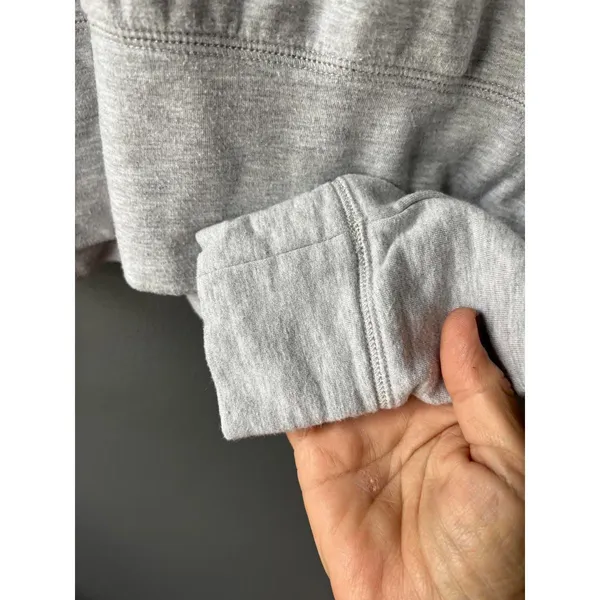 Aerie Offline Size Small Cropped Grey Hoodie Sweatshirt - Image 6