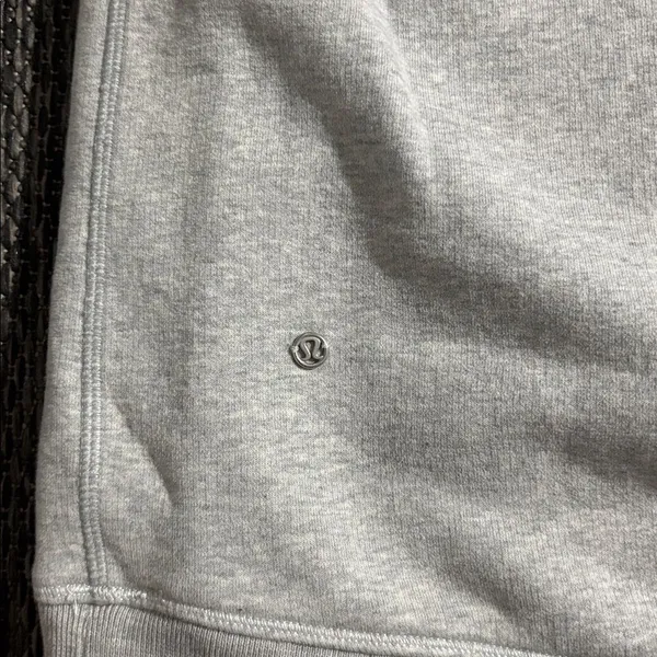 Lululemon Avenue Pullover Turtleneck Sweater Heathered Grey Cotton Fleece Size 8 - Image 5