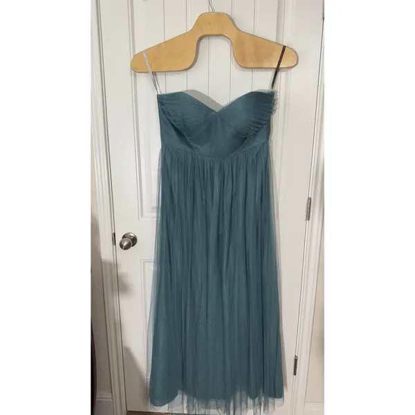 3283 | Jenny Yoo Annabelle Convertible Tulle Gown Vintage Teal Women 16 - Image 8