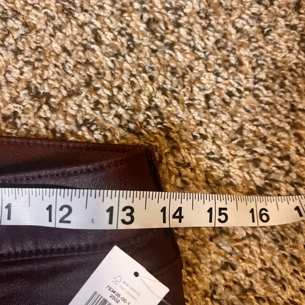 GAP Vintage Slim Mid Rise Coated Jeans Burgundy Red Size 25‎ - Image 4