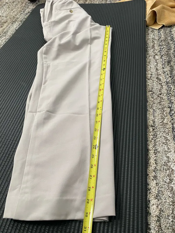 Free People Tyler Menswear Trousers - cream size small - Image 14