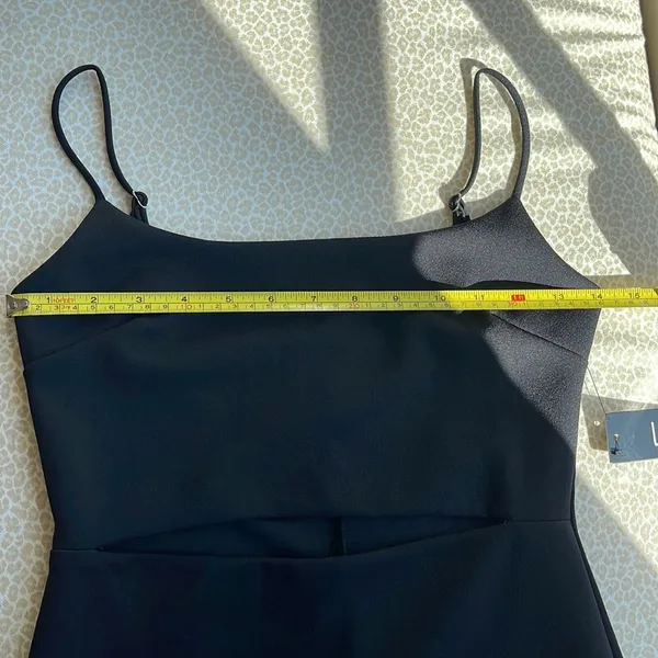 NWT Lulu’s Little Black Dress with peek a boo front opening - Image 13