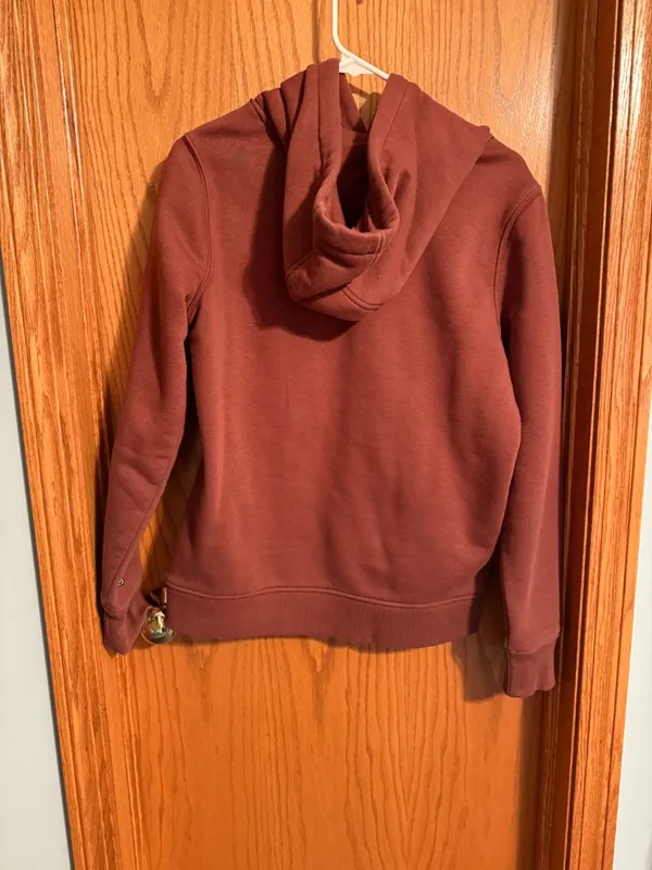 Carhartt Burgundy Hoodie - Image 2